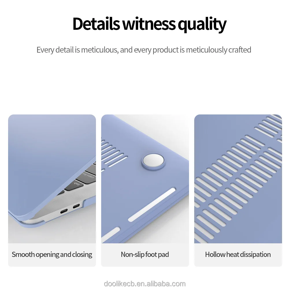 High Quality Crystal Transparent for MacBook Pro 13 15 16 inch Hard Shell Case Shockproof Protection for Laptops