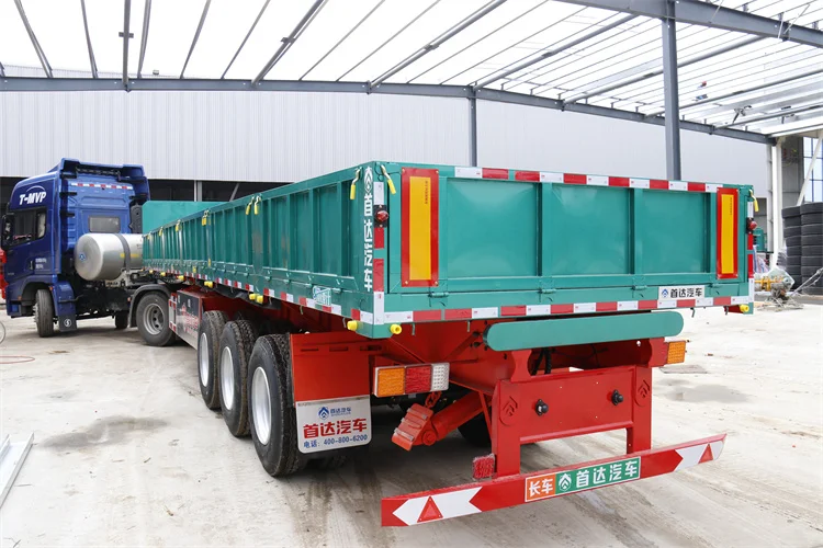 2022 new Making 3 Axles Cargo fence semi trailer Max Stone Steel fence  flatbed trailer