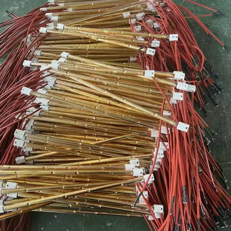OEM ODM halogen quartz infrared carbon fiber  quartz heating heater microwave infrared quartz heating tube heating lamp