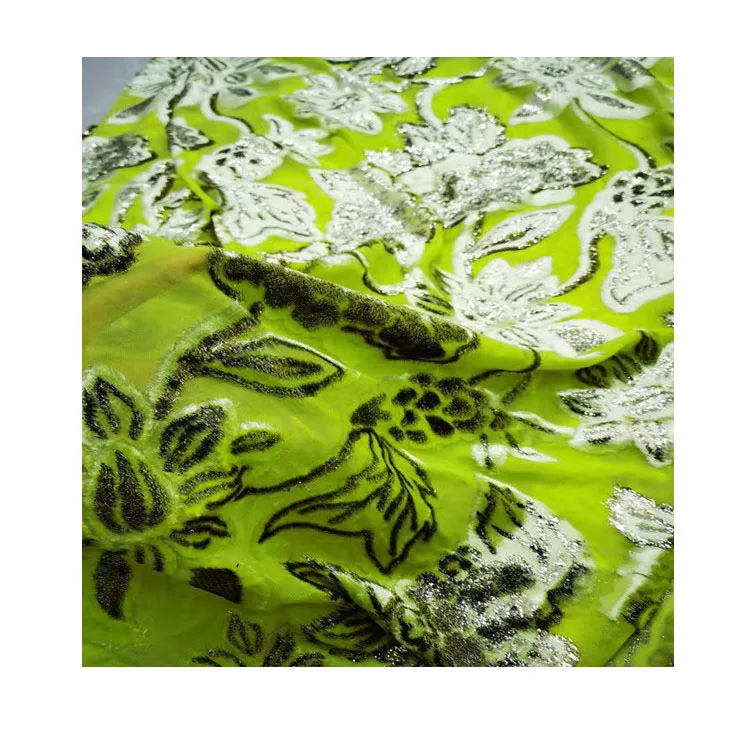 High Quality Available Luxury Hot Sale Custom Silk Jacquard  Velvet Fabric