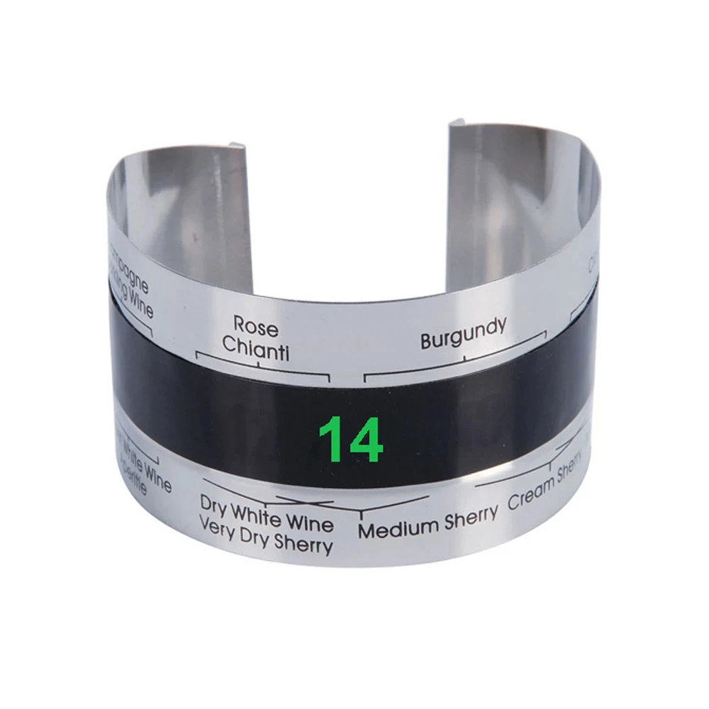 New Wine Collar Thermometer Bar Beverage Tool Clever Bottle Snap Thermometer LCD Display Clip Sensor for Champagne Beer Red Wine