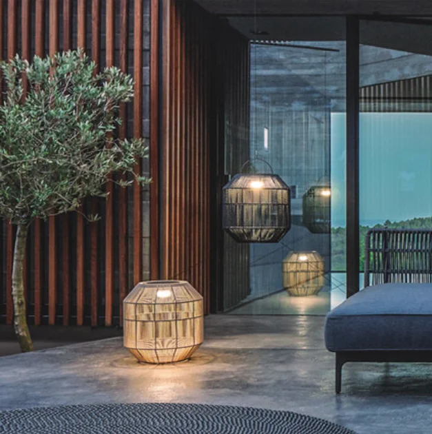 G-2017-JDK  New product launch decorative 12 watt led rattan art indoor and outdoor garden garden atmosphere lawn lamp