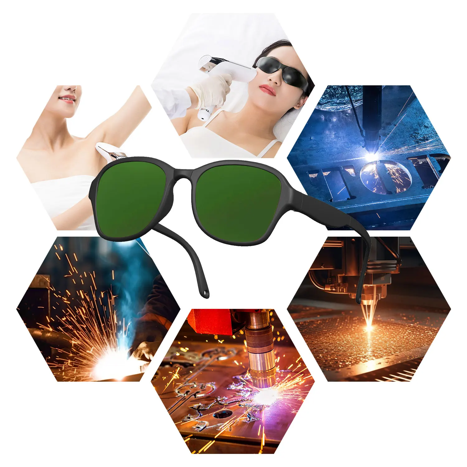 200-450nm 560-2000nm 190Nm-2000Nm Laser Ipl Laser Safety Welding Glasses
