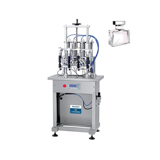 Perfume Glass Bottle Filling Machine Perfume Crimp Lid Screw Pump Bottle Perfume Filing