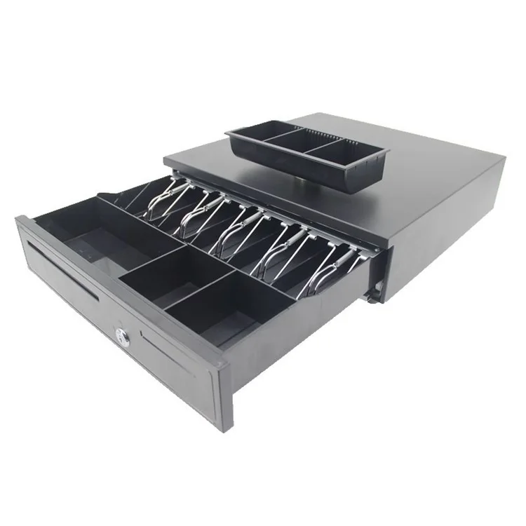 5 купюр, 5 монет, автоматический портативный металлический ящик кассового аппарата для системы POS