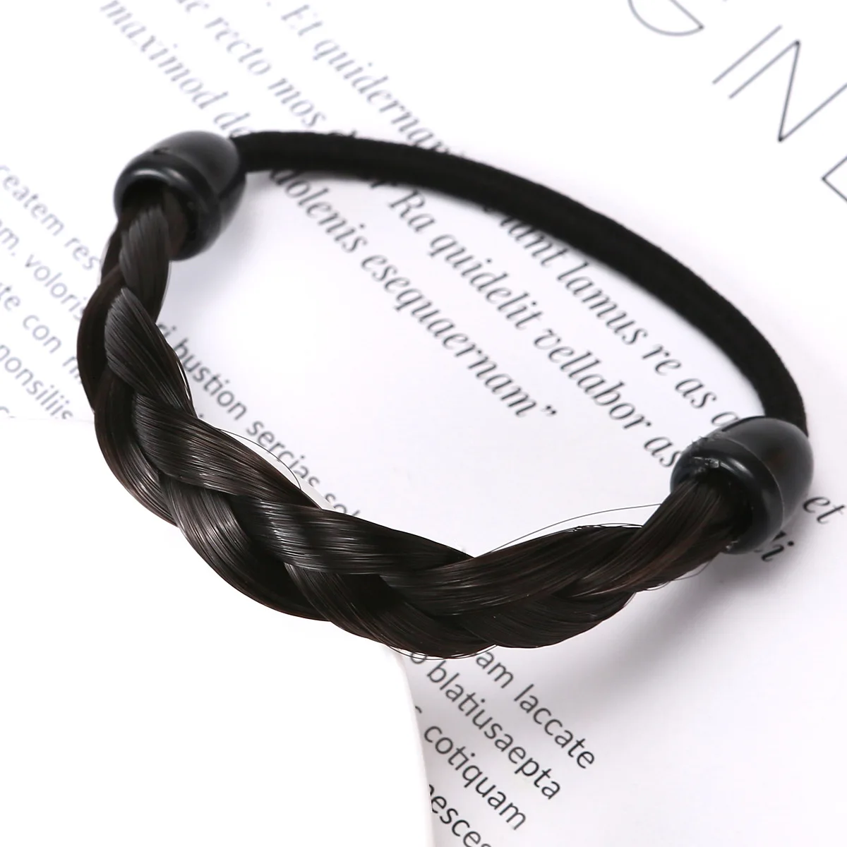 New Fashion Wig Elastic Ponytail Hair Ties Girls Synthetic Hair Extension Hairband Rubber Band Women Headwear