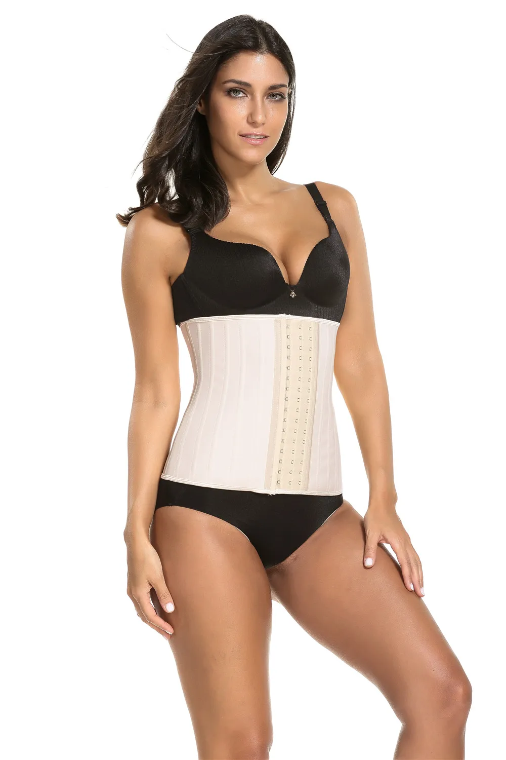 Amazon Hot Selling Custom Fitness Women 25 Steel Bone Extender Latex Sports Girdle Corset Body Shaper Waist