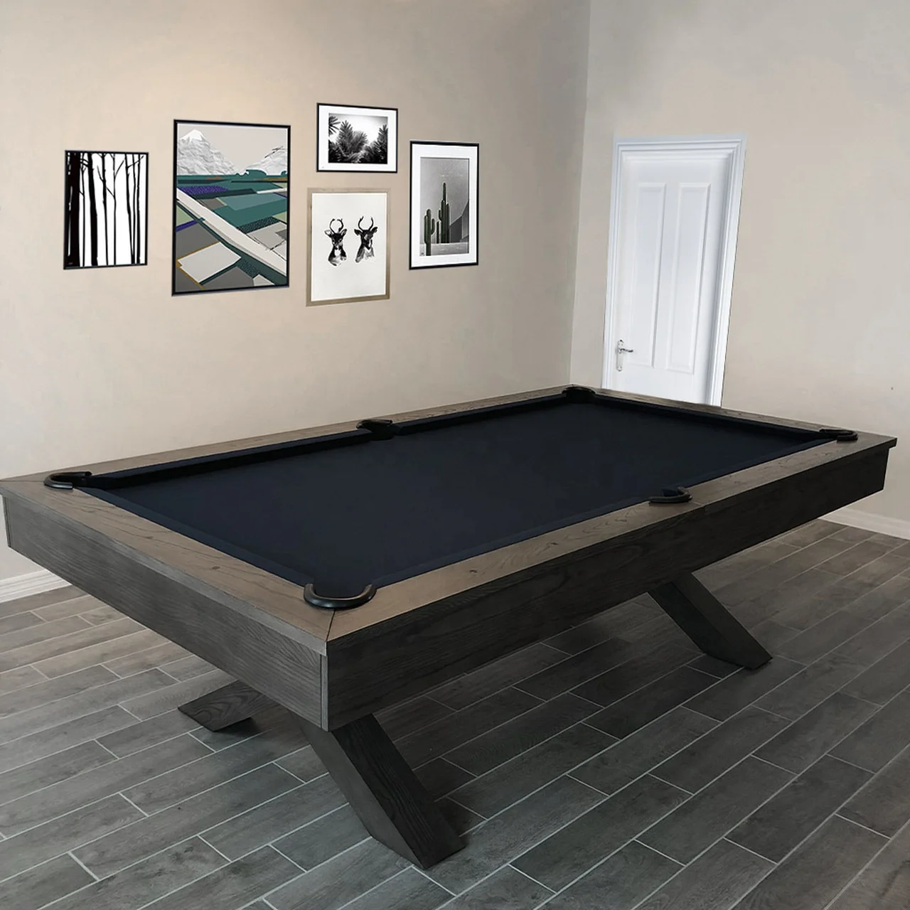 Factory Direct Supply Cheap Price Custom Indoor American Style Solid Wood Slate Bed Country Billiard Pool Table On Sale