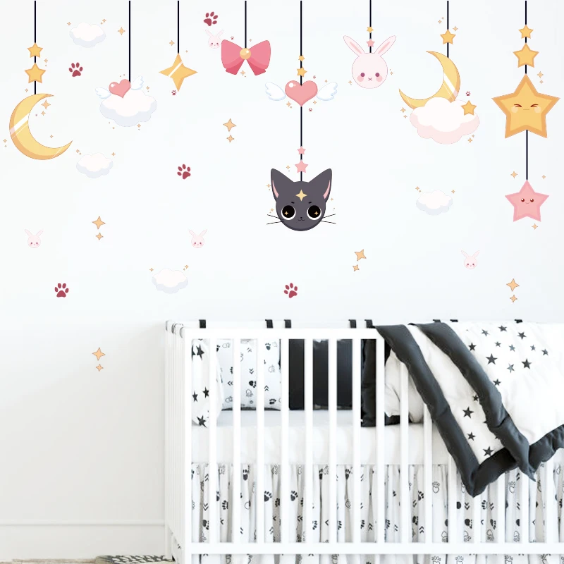 Chromatic droplight art wall sticker for kids decoration home children room living room bedroom wall murals for girl decals