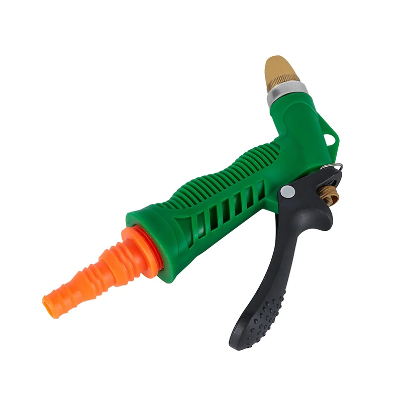 Adjustable Garden Hose Water Spray Nozzle With Brass Or Aluminum Alloy Nozzle