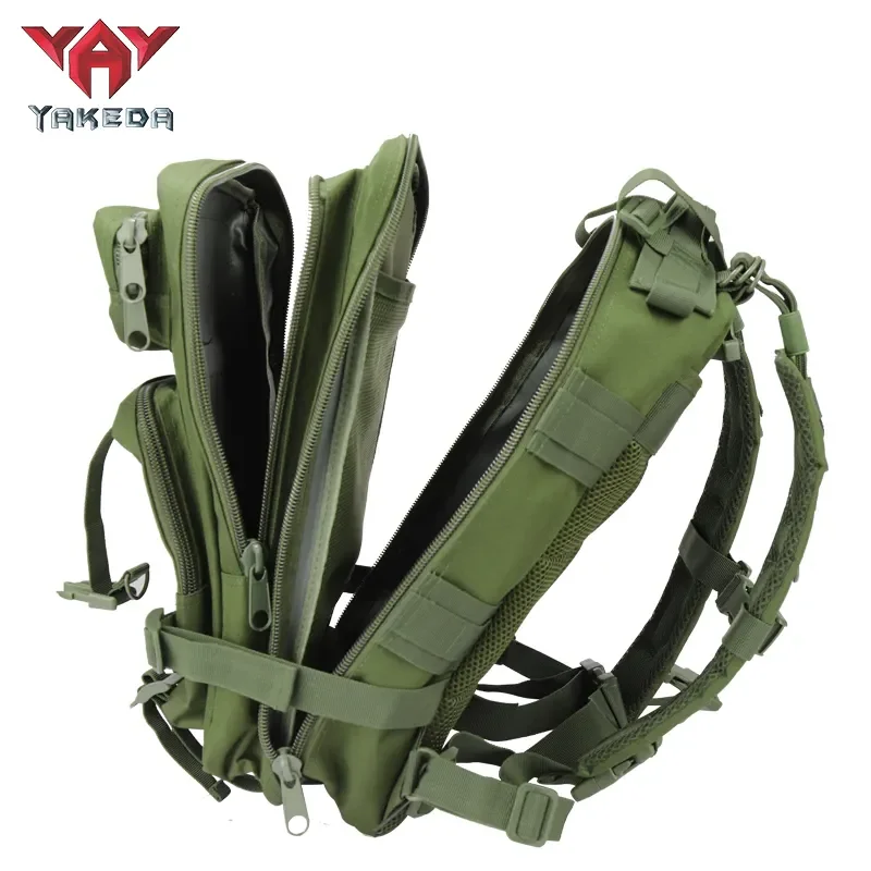 YAKEDA Training Backpack Wholesale Camo 25L Waterproof Small Outdoor Hiking Travel Bags Molle Tactical Backpack 3P Bag