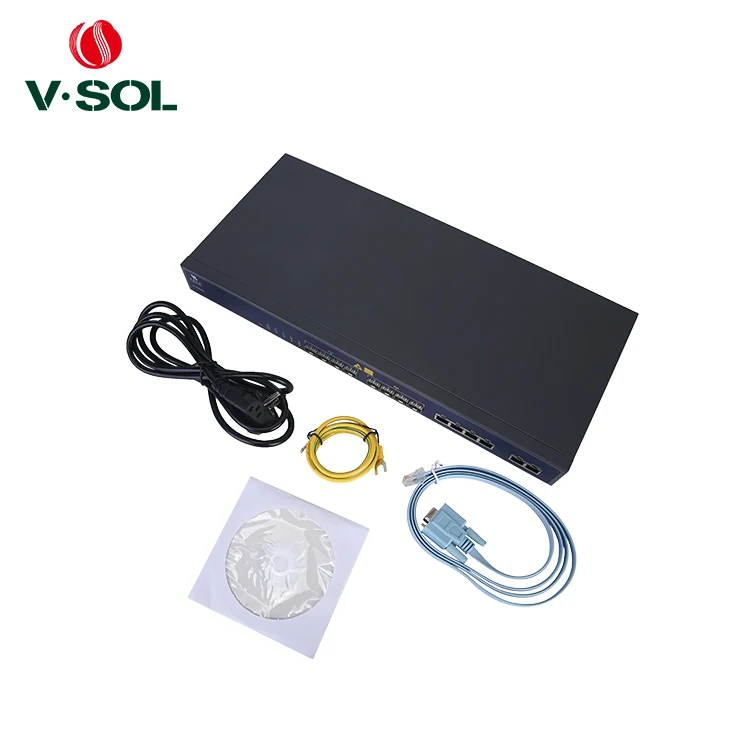 Fiber Optic Equipment 1U Gepon/Epon OLT FTTH 4 PON OLT