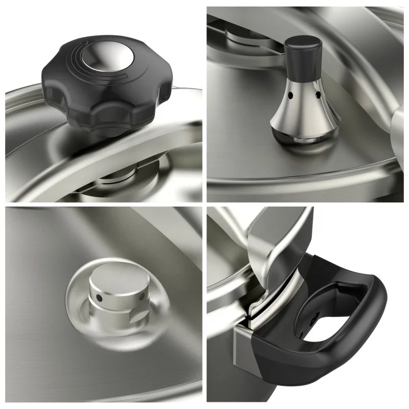 Large Pressure Cooker for Gas Electric and Induction Cooker Safe High Quality Explosion Proof 304 Stainless Steel All-season