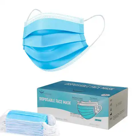 3-Ply Blue Surgical Disposable Face Mask ASTM Level 2 98% Pfe Medical Grade Procedure Face Mask with CE face masks