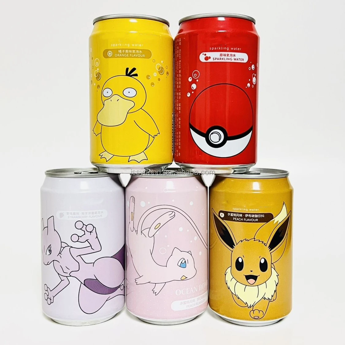 Оптовая продажа, японский популярный мультфильм, газированная вода, индивидуальный дизайн, консервированные газированные безалкогольные напитки