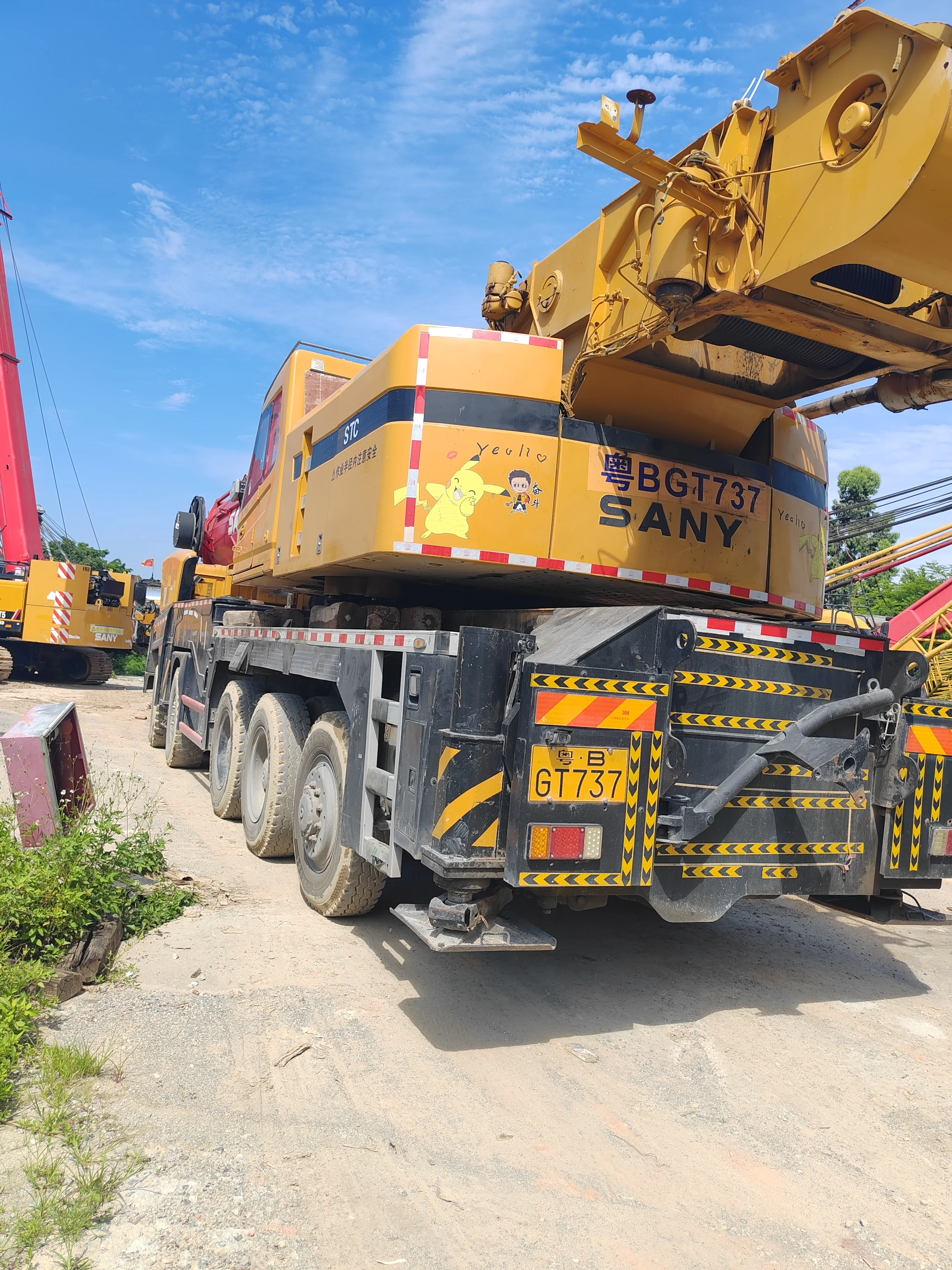 STC1600 160ton hot selling  china famous brand SANY good quality second hand truck crane