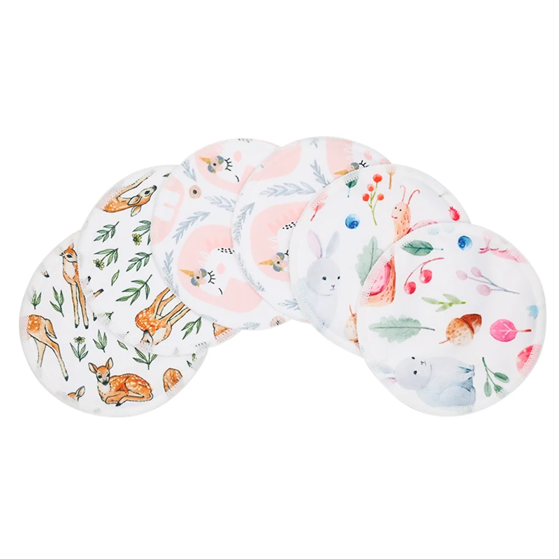 PUL Organic Bamboo Exquisite Craft Breast Pads Cotton Washable Nursing Pads