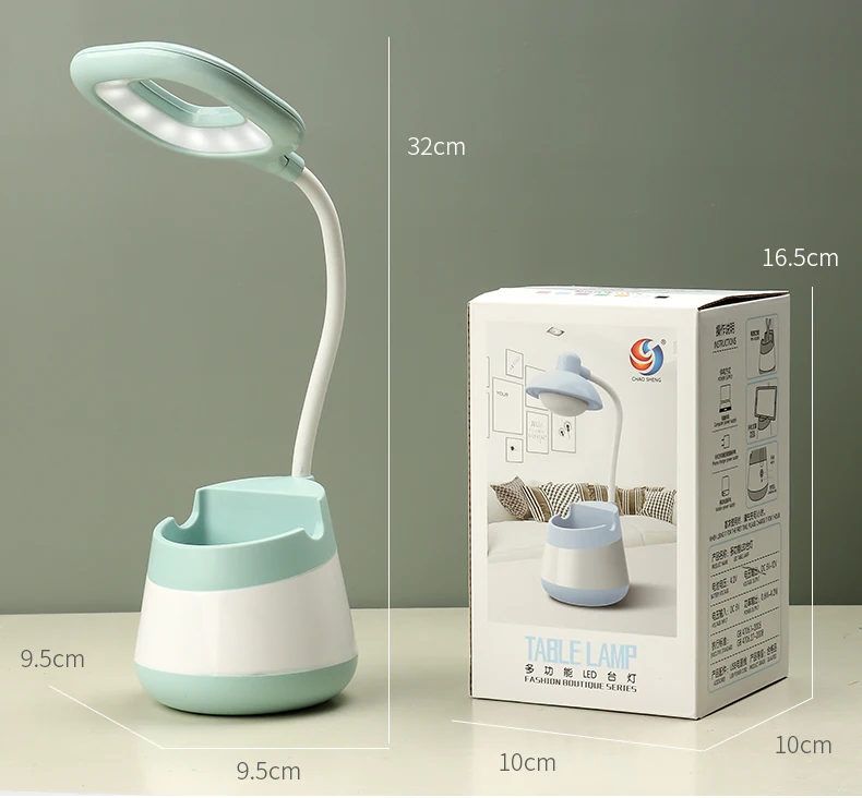 Custom LOGO Signature Minimalist Tri-colour ABS Silicone Factory Made Wholesale Table Lamps