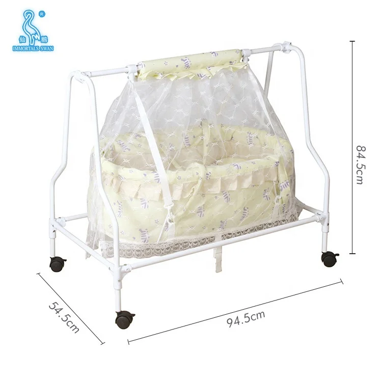 Modern Living Room Metal Bed Nets Baby Hanging Cradle Cot Bed Crib Bedding Baby Cradle Swing Cribs For Babies
