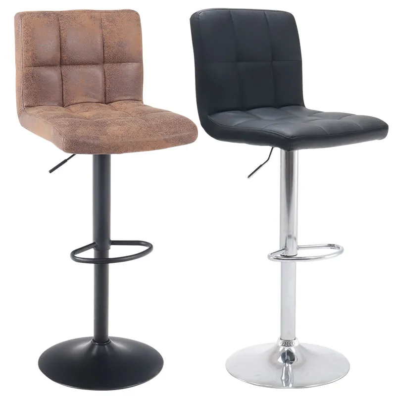 Современное кофейное кафе ресторан Досуг металлическая бархатная мягкая подушка подлокотник стойка высота барные стулья стул