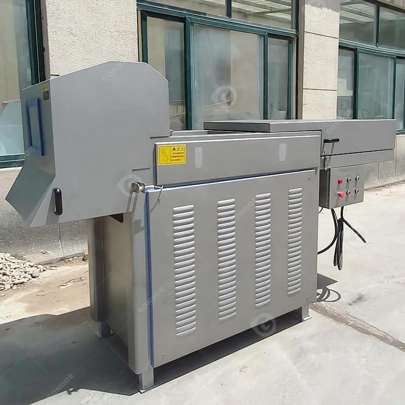 Crusher of Cut Frozen Meat Block Breaking Cutter Cube Mutton Beef Flaker Equipment Machine for Sale