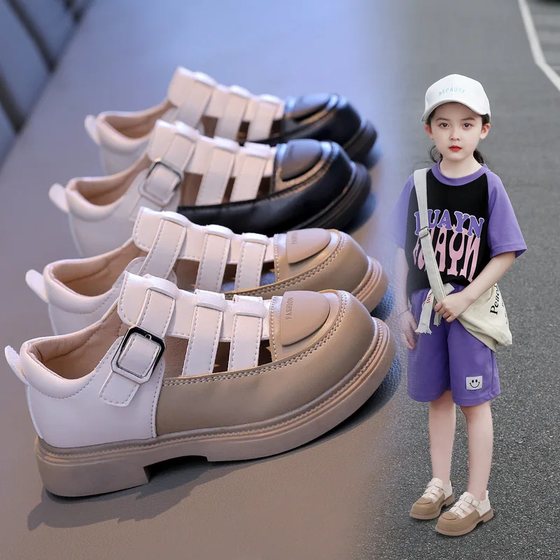 New Wholesale Fashion Summer Baby Children Shoes Sweet Casual Teenagers Kids Girls Sandals