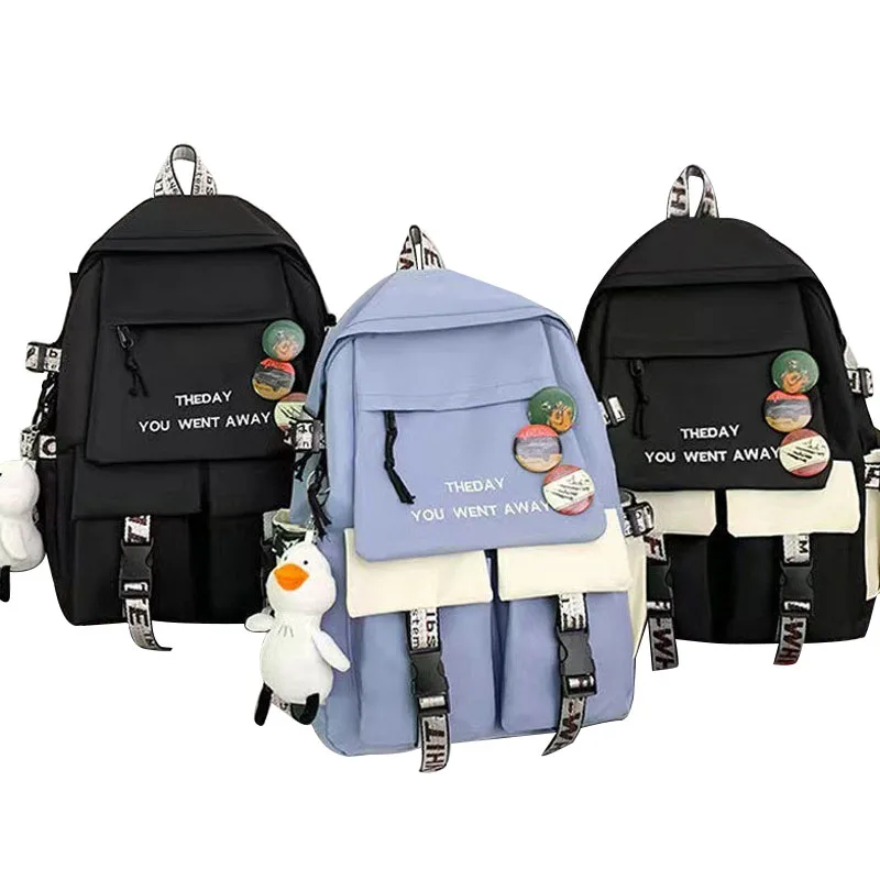 Backpack new college students backpack junior high school fashion leisure large capacity schoolbag for men and women