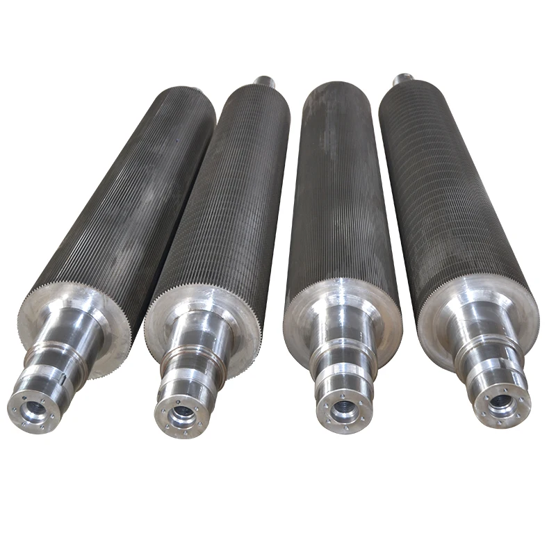 High quality A B C E alloy chromium plating corrugated roller for single-sided machine