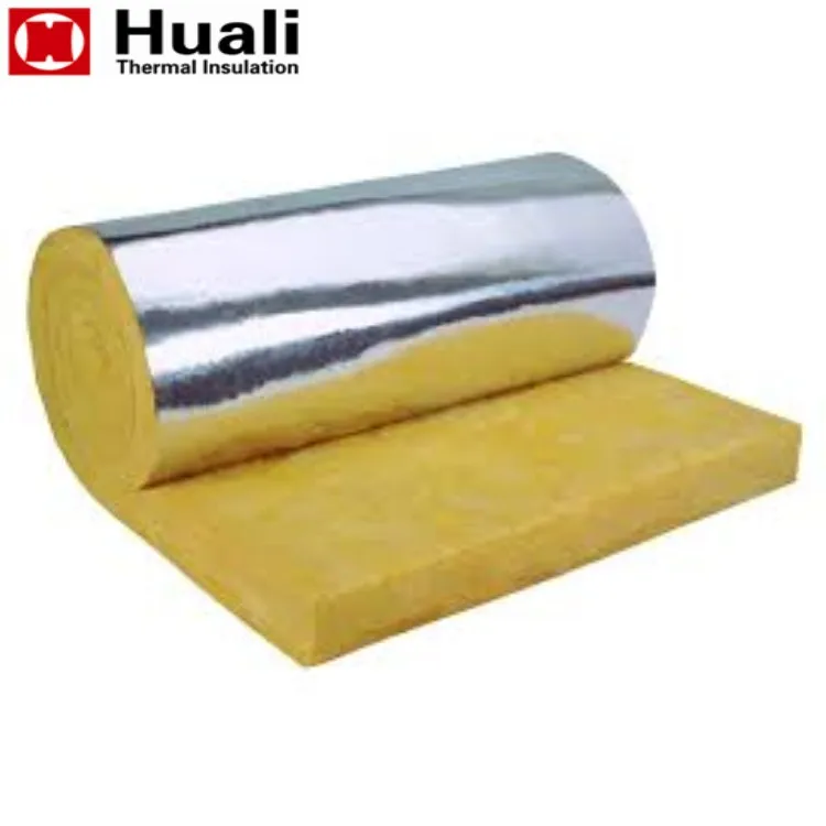aluminum foil 50mm thickness glasswool insulation acoustic fiberglass insulation glass wool rolls