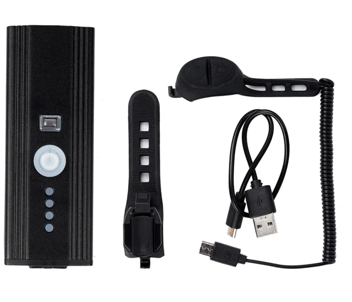 Bike Light Induction Front Light Cycling Bicycle USB Charging Warning Flashlight Handlebar Torch With Bell Head Lamp