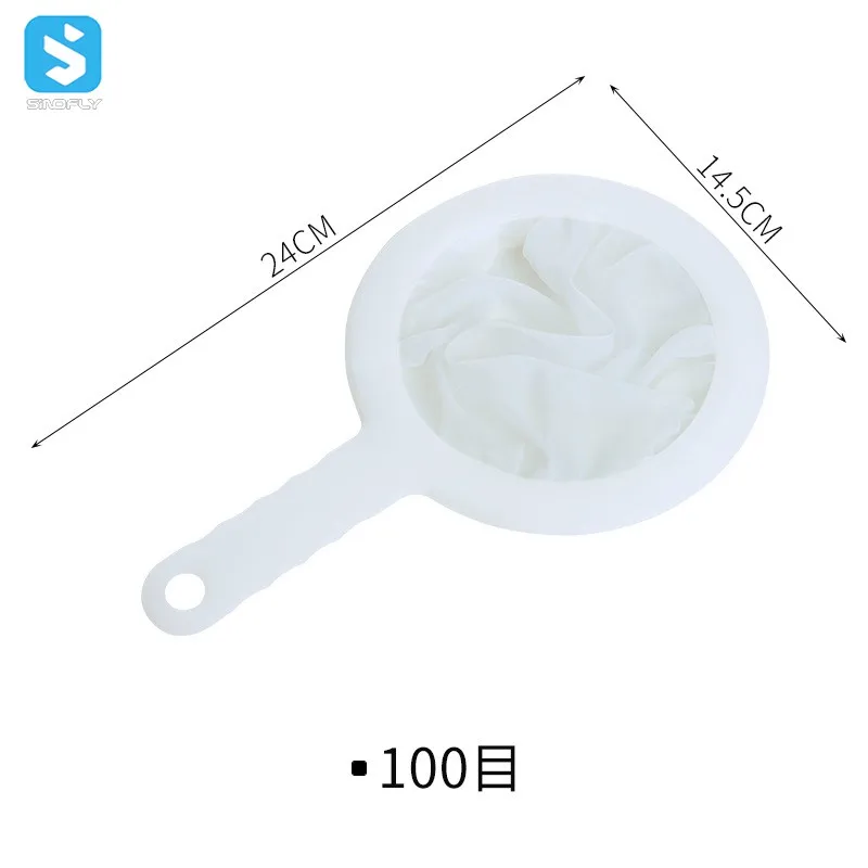 High Quality Juice Super Fine Sieve 100 200 400 Mesh Strainer Kitchen Tools Coffee Soybean Milk Filter Colanders