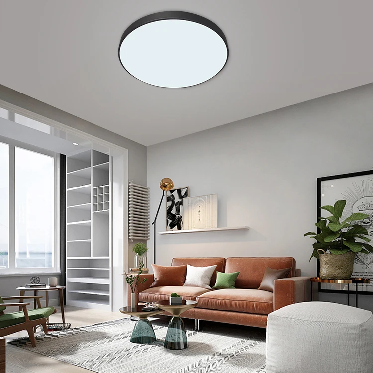 18w Macarons ceiling light LED round wrought iron ultra-thin living room bedroom lamps balcony children ceiling lamp