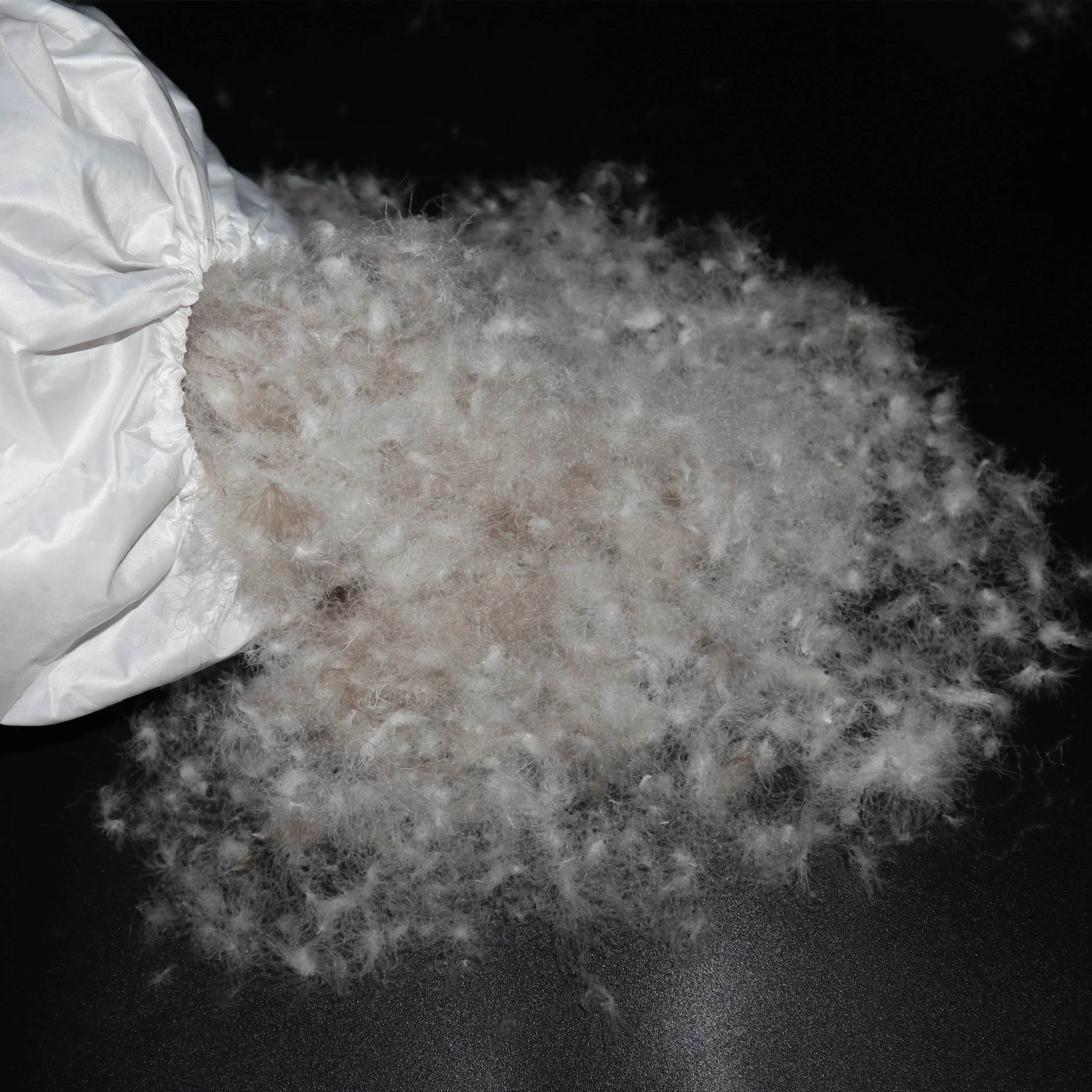 
Wholesale 93% Washed Grey Lining Goose Down Material 