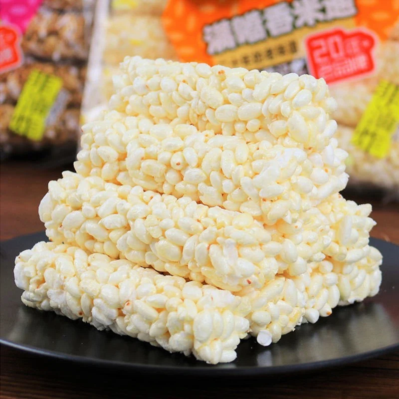 Full mouth rice pass wheat pass 400g * 10 bags of popped rice sticks rolled flowers coarse grains puffed casual snacks package