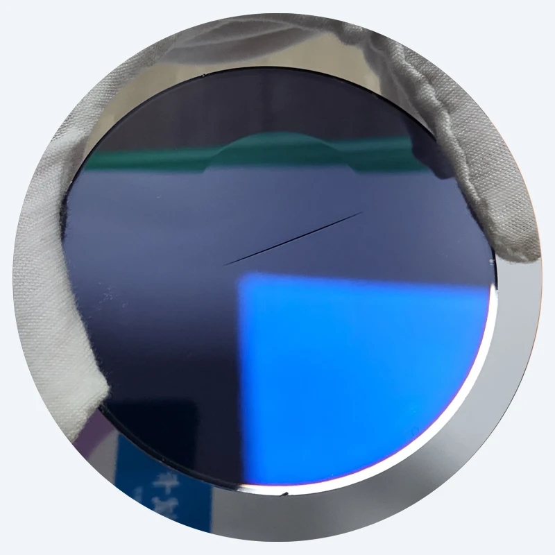 Flat Top Anti Blue Light Block Glass Photochromic Blue Block UV420 Photochromic Lenses Photo Grey Flat Top D Top Lens