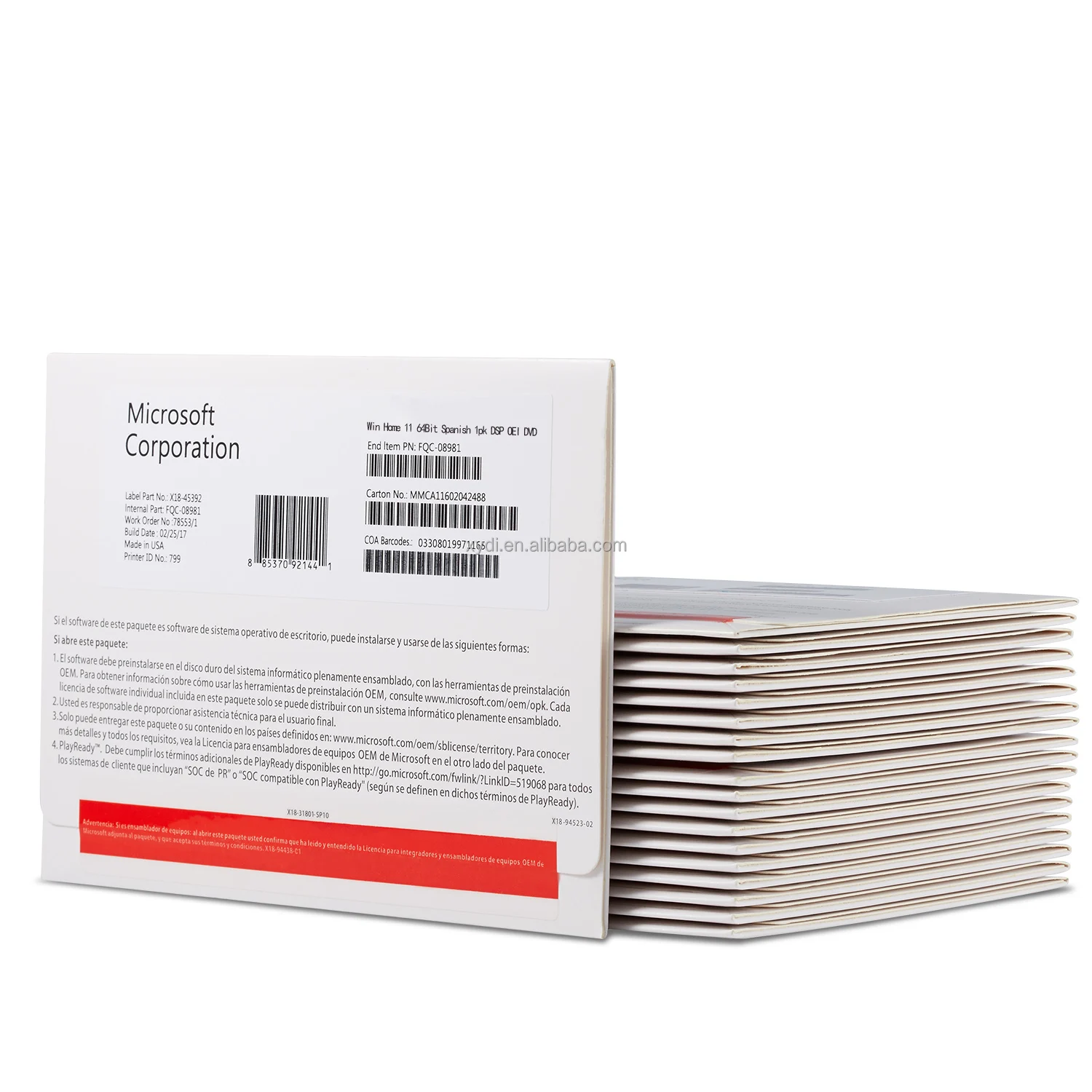 Microsoft Windows 11 домашний компьютер программное обеспечение ПК ноутбук планшет OEM розничная Windows 11 домашний ключ