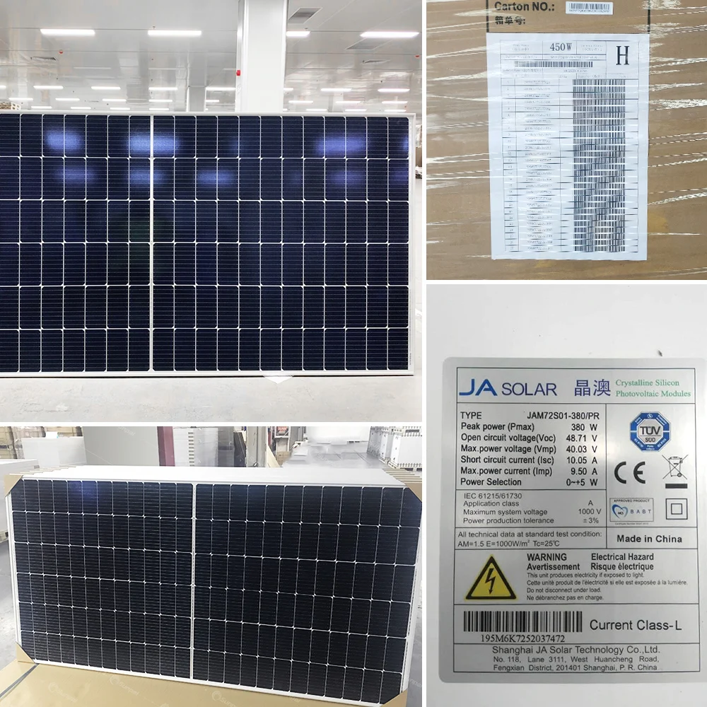 JA Solar Pv Modules 550 Watts Solar Panel Dimensions Mono Crystalline Photovoltaic Module