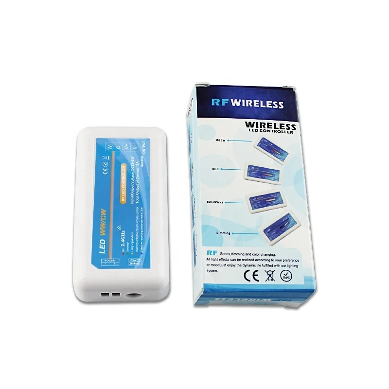 DC 12V 24V touch panel CCT led dimmer controller color temperature changing CCT led strip controller