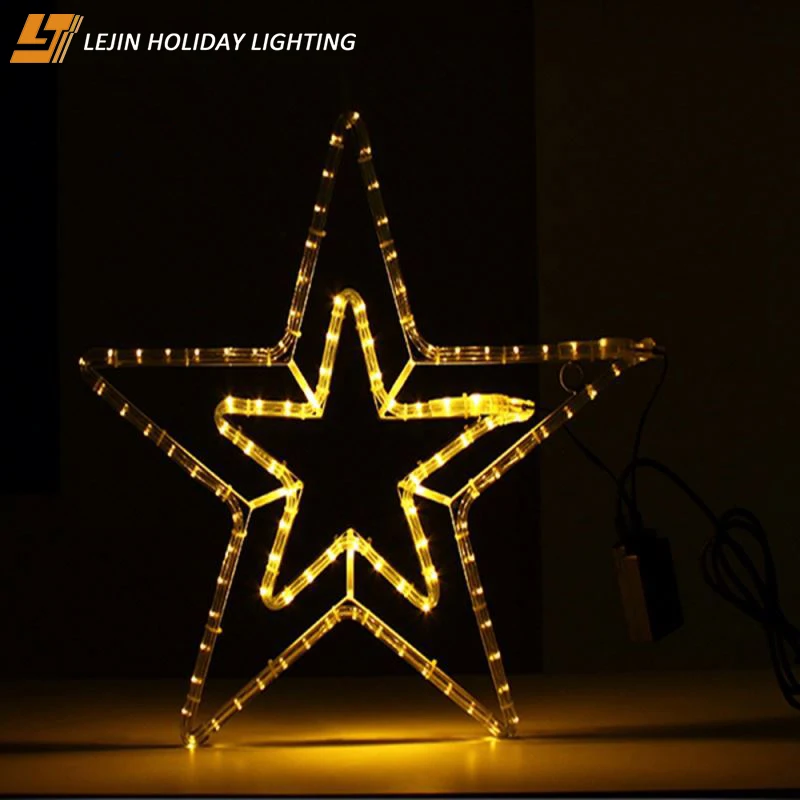 Professional Led Christmas Star String Lights For Festoon Motif Light Fast Delivery