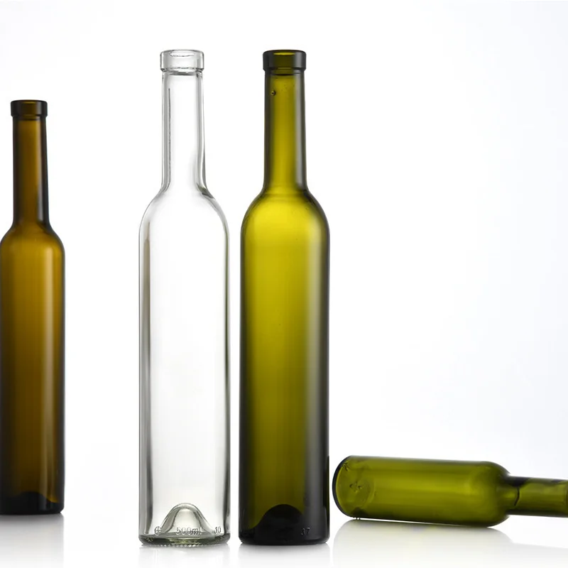 Wholesale Factory Price Liquor Spirits Wine Glass Bottles 375ml 500ml Brown Red Wine Glass Bottles For Sale