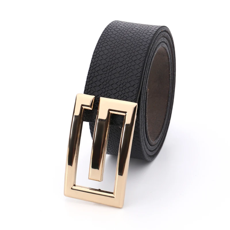 
New Fashion Wholesale Leather Gold Buckle Automatic Buckle Mens Belt 