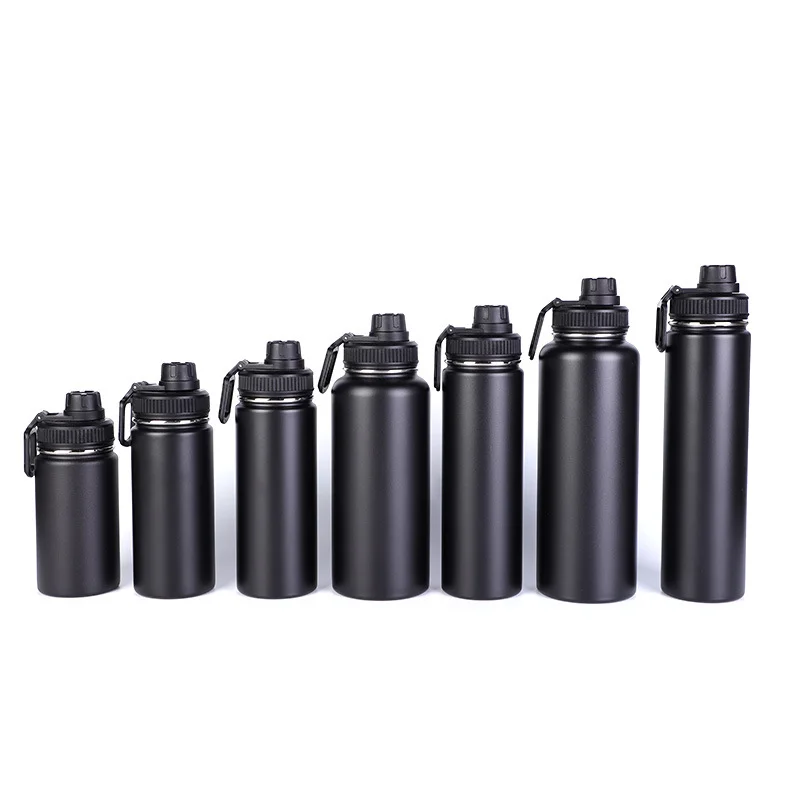 18oz/25oz/32oz/40oz Gradient Color Stainless Steel Thermos Insulated Sport Water Bottle with Lid Outdoor Camping