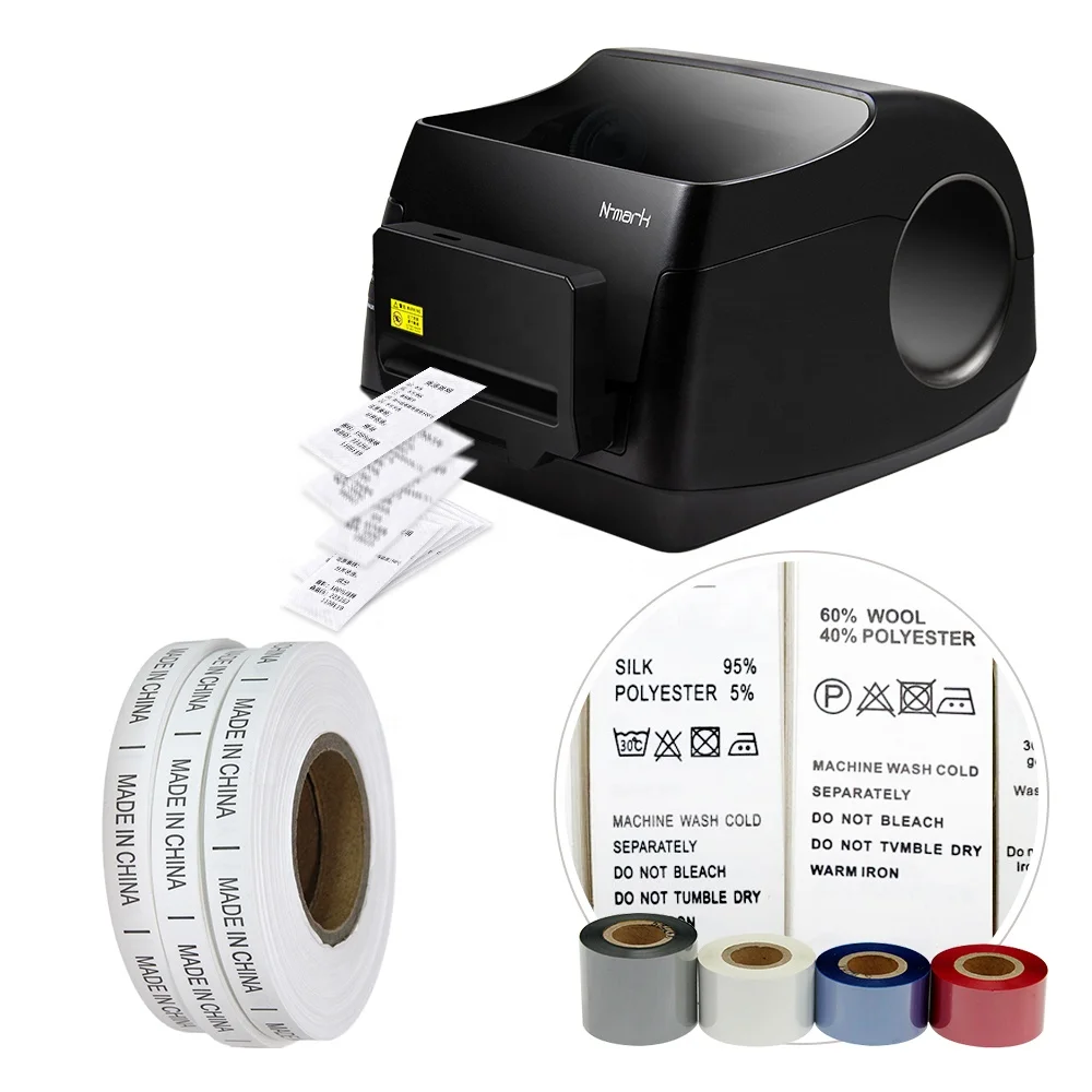 N-mark Popular Wholesale fabric label printer Customized label printer Woven Logo Printer cloth garment tag washable