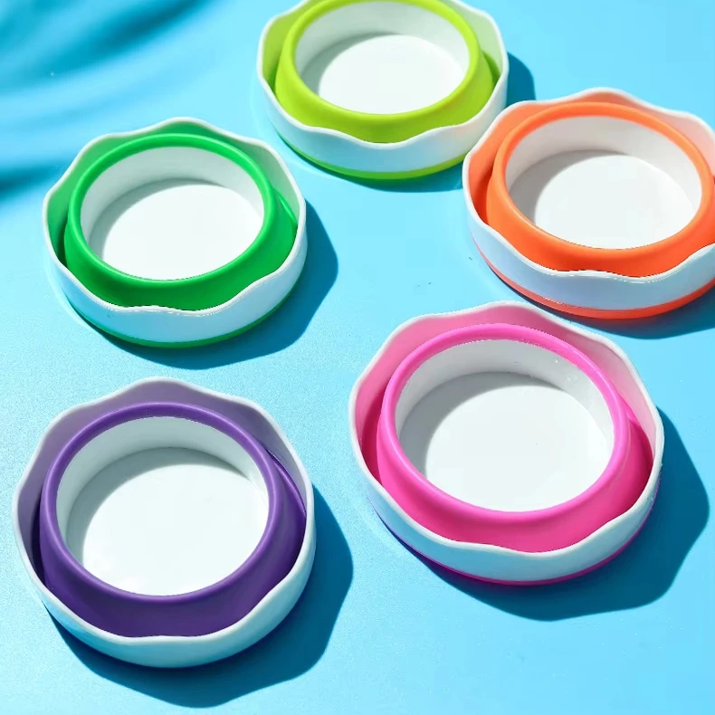 Paint Brush Washer Holder Cleaner Silicone Mini Foldable Painting Water Cup Washing Bucket Basin