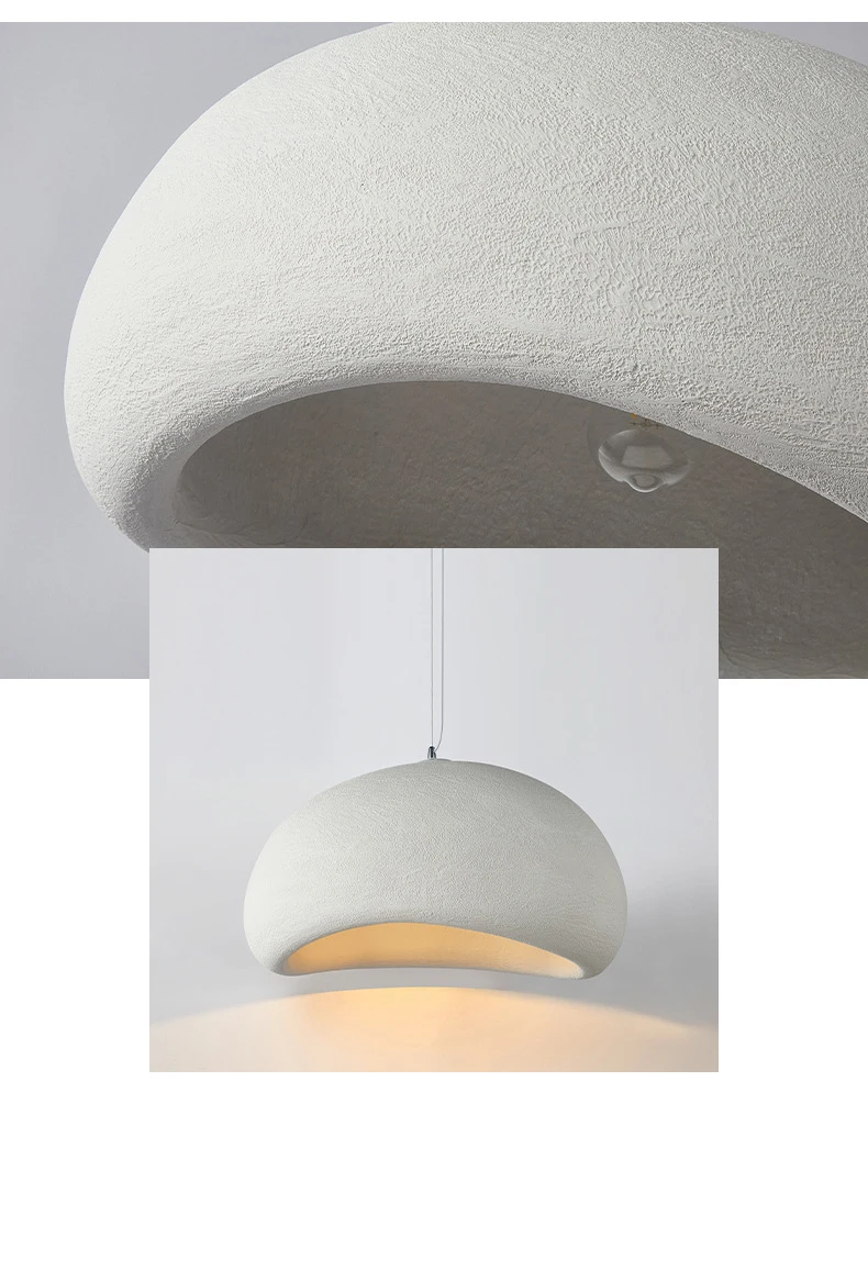 Japanese Wabi-Sabi Chandelier Modern Minimalist Dining Room Living Room Bedroom Bar Designer E26/27 Decorate Hanging