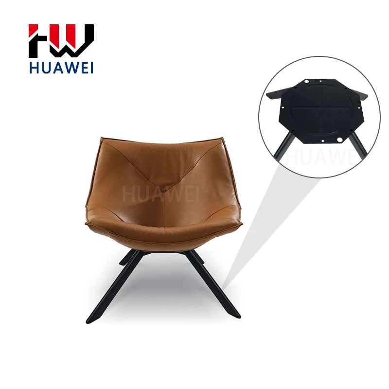 HUAWEI Factory Price 22cm Height Furniture Parts Golden decoration Metal Frame Leisure Chair Base Furniture Legs
