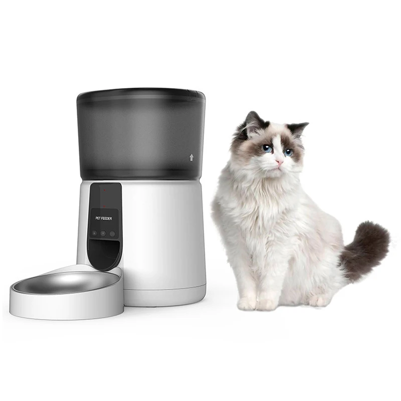 New Automatic Smart Wifi Video Remote Control Pet Feeder 4L Capacity Smart Timing Automatic Feeder for cats and dogs