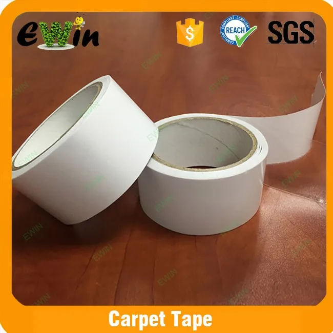 Removable no residue self adhesive rug non slip tape cloth double sided carpet tape for carpet