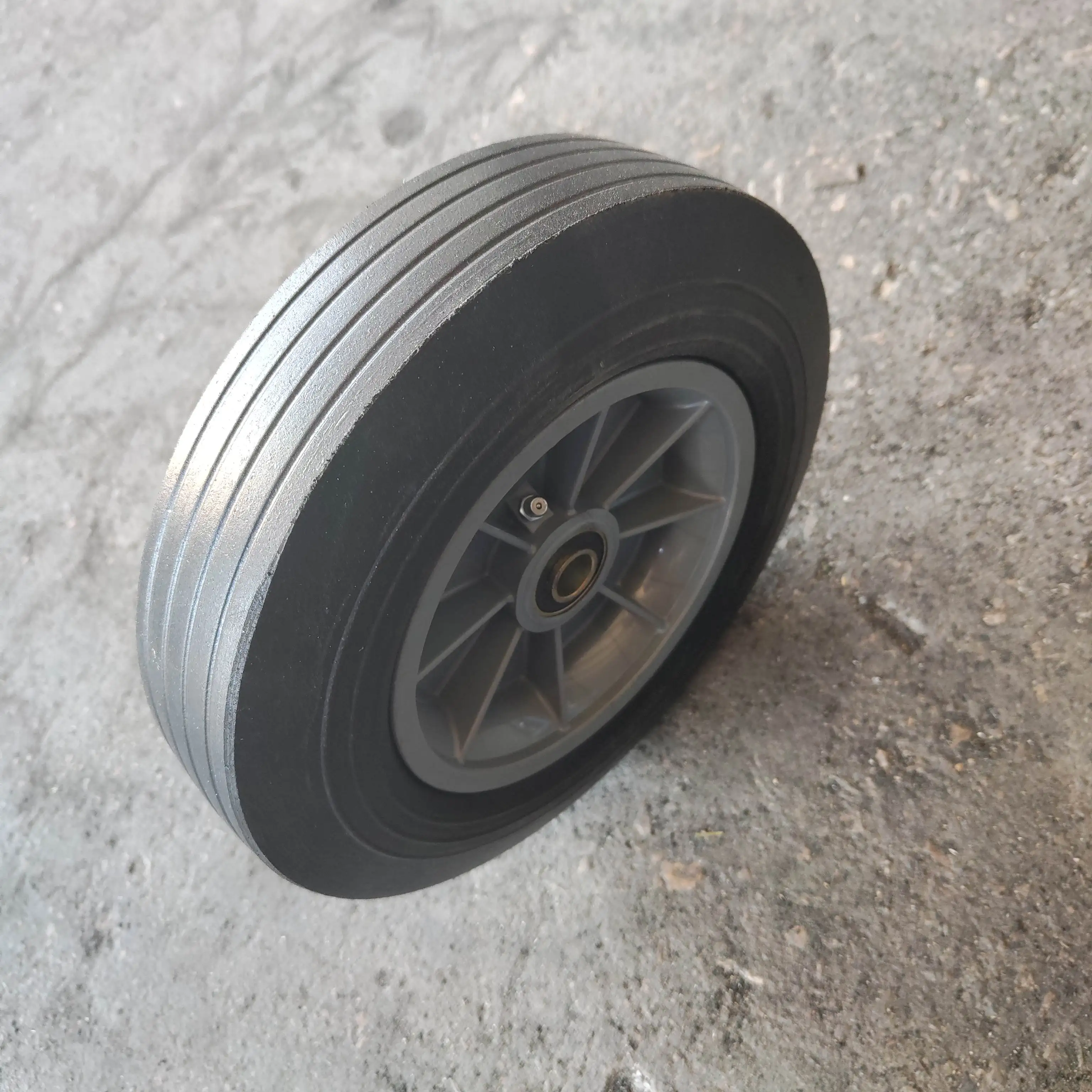 10 inch Solid rubber wheel handtruck wheel for generator freight wagon tyre trolley cart wheel