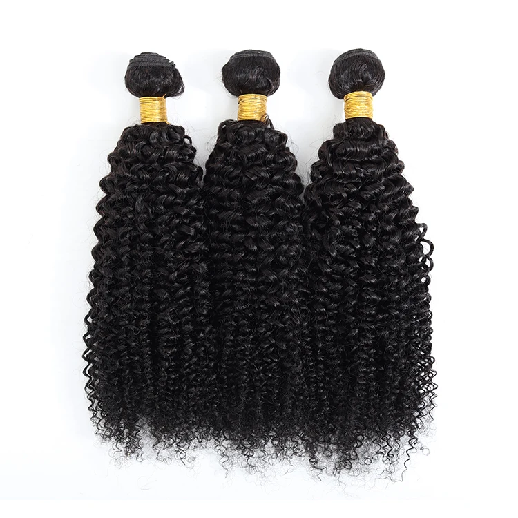 10A Brazilian Virgin Hair Kinky Curly Bundles 100% Unprocessed  Human Hair Weaves